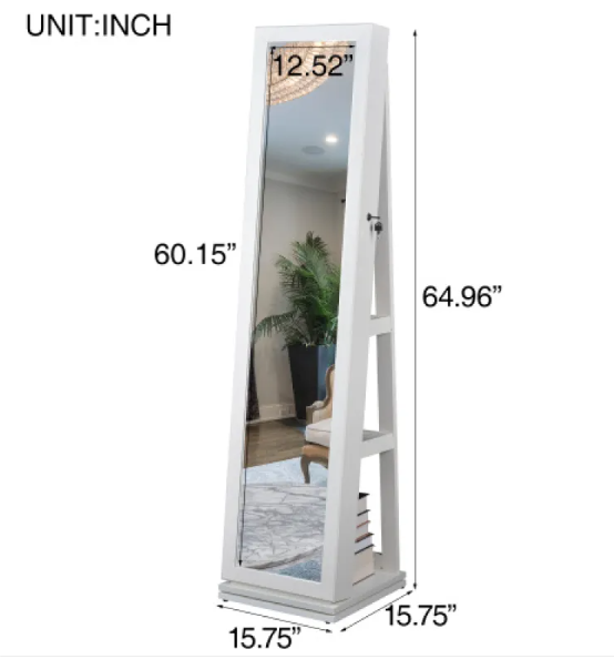 Rotating Jewelry Mirror